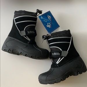 Totes Black Winter Boot Snow Boots Waterproof